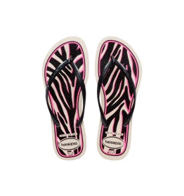 HAVAIANAS SLIM ANIMALS 4103352 33/40 BEGE/PALHA/CINZA (GF)