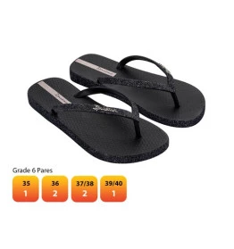 IPANEMA MAXI GLOW 27000 35/40 PRETO/GRAFITE GLITTER (GAK786) (GF) (CX6)