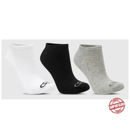 MEIA OLYMPIKUS CANO CURTO 81920 39/44 KIT 3 PARES - BRANCO/PRETO/MESCLADO (GF)